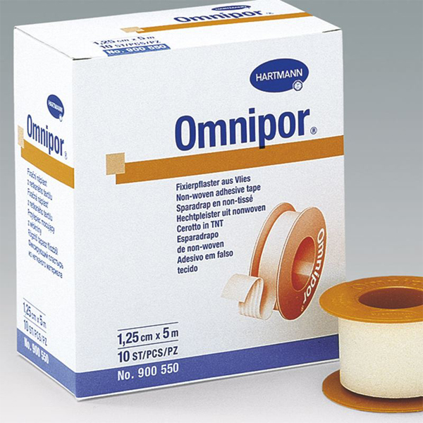 OMNIPOR, hypoalergenní fixační náplast, 5,0 cm x 9,2 m